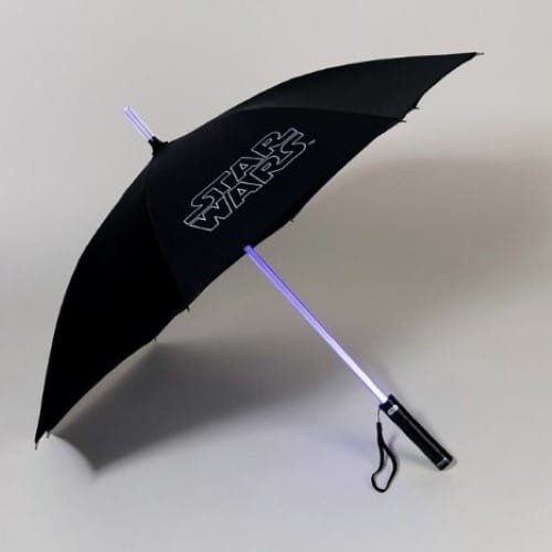 TS Star Wars Lightsaber Light Up Umbrella   Blue
