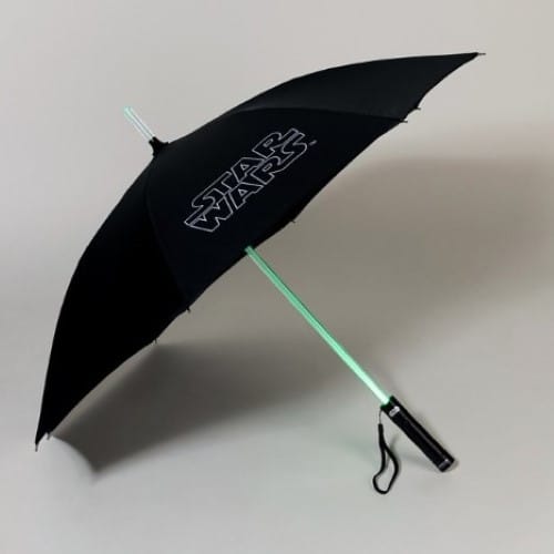 TS Star Wars Lightsaber Light Up Umbrella   Green