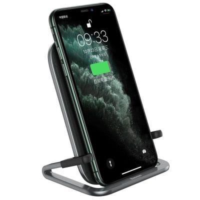 eng pl baseus cobble qi wireless induction charger w horizontal holder stand black wxpg