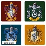 harry potter set  coasters houses