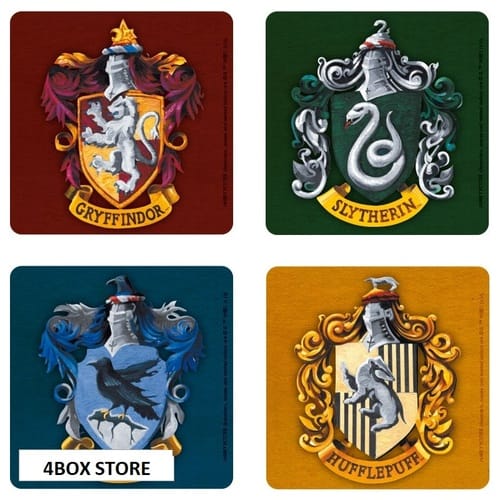 harry potter set  coasters houses