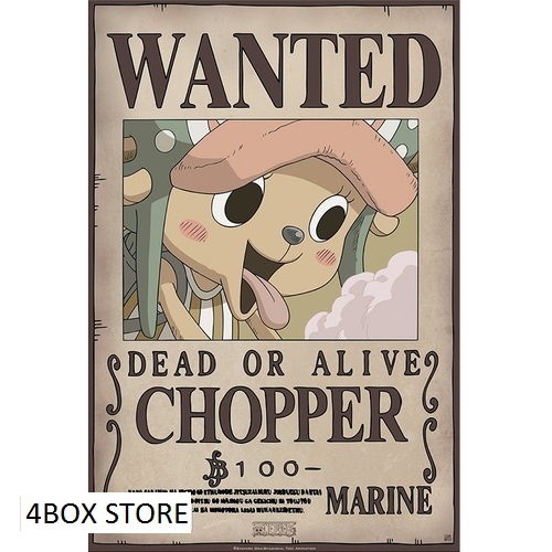 one piece poster wanted chopper newcm