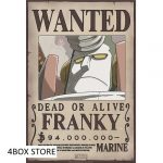 one piece poster wanted franky newcm