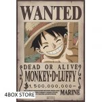 one piece poster wanted luffy new cm