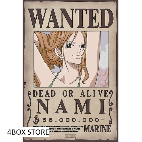 one piece poster wanted nami newcm