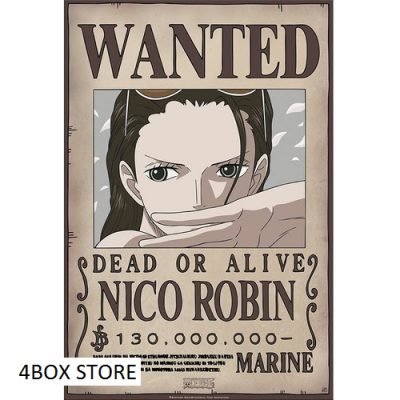 one piece poster wanted robin newcm