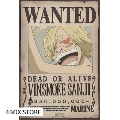 one piece poster wanted sanji new cm