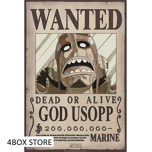 one piece poster wanted usopp newcm