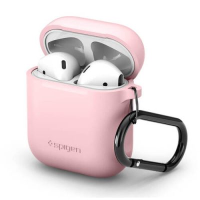 spigen apple airpods silicone case cs pink