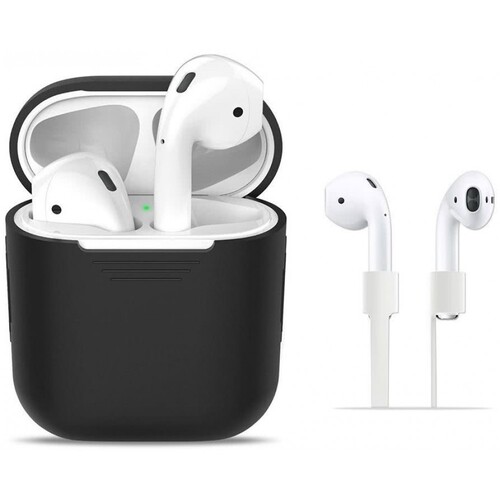 Tech Protect Iconset με Earphone Strap για Apple Airpods   Black