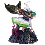 cm Roronoa Zoro Figure with Kimono on Roof Sant ry Three Swords Japan Anime One Piece