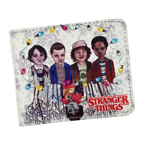 Lan amento carteira anime stranger things bolsa de moedas carteiras de desenhos animados q