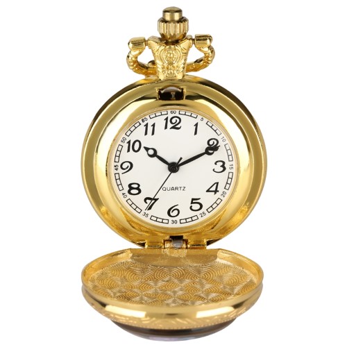 Luxury The Little Prince Quartz Pocket Watch Fox Rose Pattern Necklace Pendant Gifts for Men Women