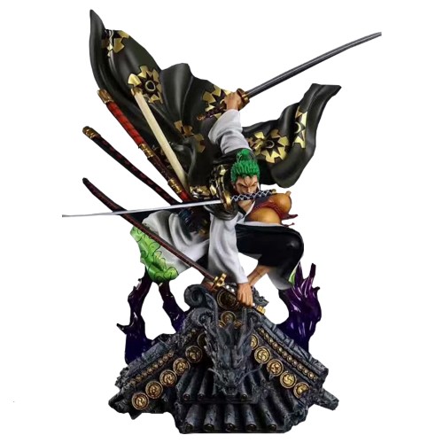 One Piece Figure GK Kimono Roronoa Zoro Pvc Model Anime Collection Toy Over Size KO Exquisite