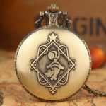 Retro Alice in Wonderland Theme Bronze Lovely Princess Quartz Pocket Watches Rabbit Carousel Vintage Fob Watches