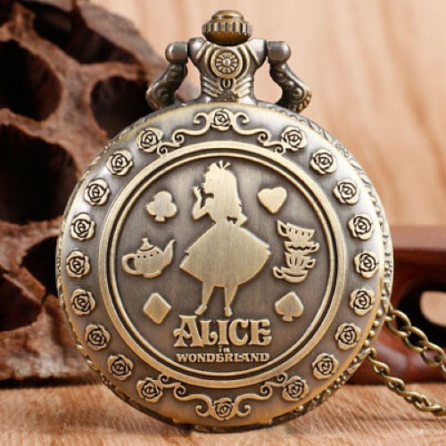 Vintage Alice in Wonderland Flower Girl Women Quartz