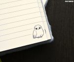 fluffy hedwig notebook