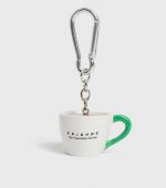 multicoloured friends central perk mug keyring