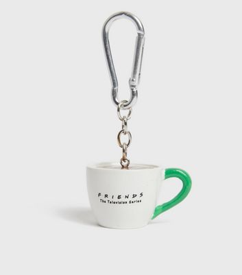 multicoloured friends central perk mug keyring