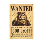 Anime Luffy Gear 5 One Pieces Bounty Wanted Posters 4 Emperors Law Kid Figures Vintage Living.jpg 640x640 (12)