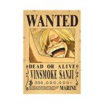 Anime Luffy Gear 5 One Pieces Bounty Wanted Posters 4 Emperors Law Kid Figures Vintage Living.jpg 640x640 (13)