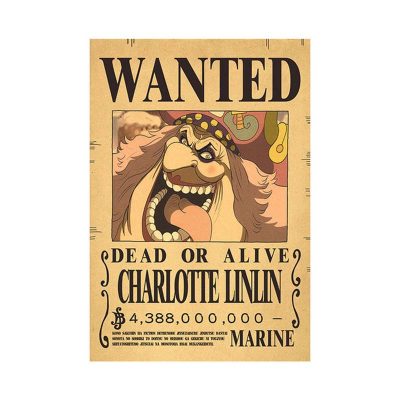 Anime Luffy Gear 5 One Pieces Bounty Wanted Posters 4 Emperors Law Kid Figures Vintage Living.jpg 640x640 (20)