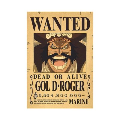 Anime Luffy Gear 5 One Pieces Bounty Wanted Posters 4 Emperors Law Kid Figures Vintage Living.jpg 640x640 (4)