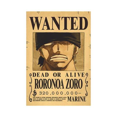 Anime Luffy Gear 5 One Pieces Bounty Wanted Posters 4 Emperors Law Kid Figures Vintage Living.jpg 640x640