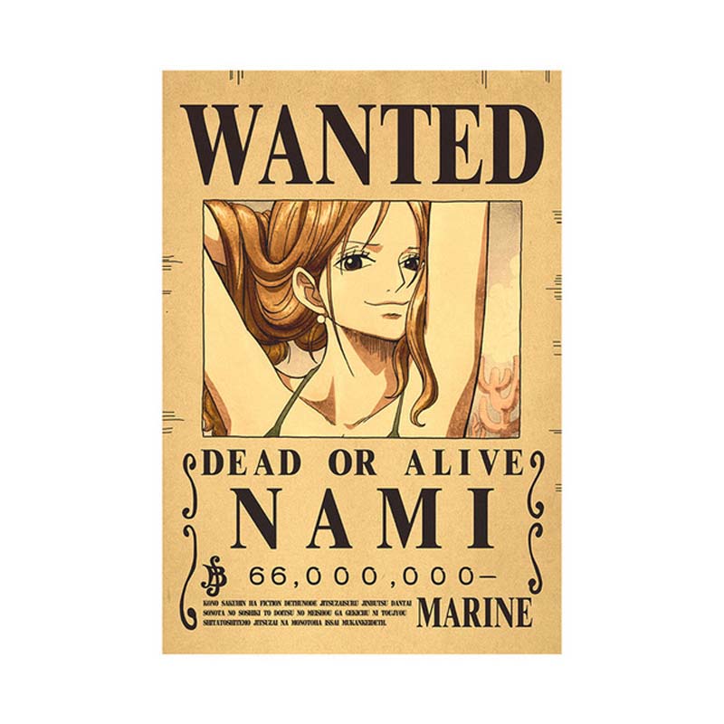 Anime Luffy Gear 5 One Pieces Bounty Wanted Posters 4 Emperors Law Kid Figures Vintage Living.jpg 640x640 (7)