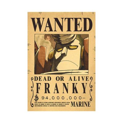 Anime Luffy Gear 5 One Pieces Bounty Wanted Posters 4 Emperors Law Kid Figures Vintage Living.jpg 640x640 (8)