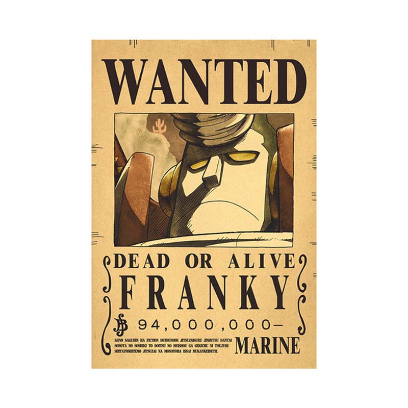 Anime Luffy Gear 5 One Pieces Bounty Wanted Posters 4 Emperors Law Kid Figures Vintage Living.jpg 640x640 (8)