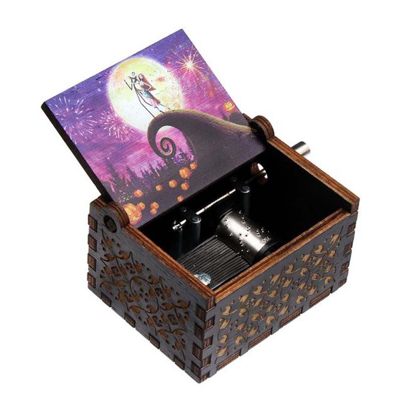 Classical Engraved Nightmare Before Christmas Halloween Music Box Musical Boxes Hand Crank Wooden.jpg 640x640