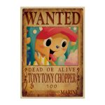 One Piece Wanter Poster Retro Anime Luffy Dead Or Alive Portrai Wall Sticker Home Decoration Accessories.jpg 640x640 (2)