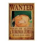 One Piece Wanter Poster Retro Anime Luffy Dead Or Alive Portrai Wall Sticker Home Decoration Accessories.jpg 640x640 (5)