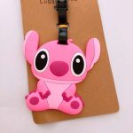 Disney Lilo Stitch Pink Travel Accessories Luggage Tag Suitcase Fashion Style Silicon Portable Travel Label ID.jpg 640x640 (1)