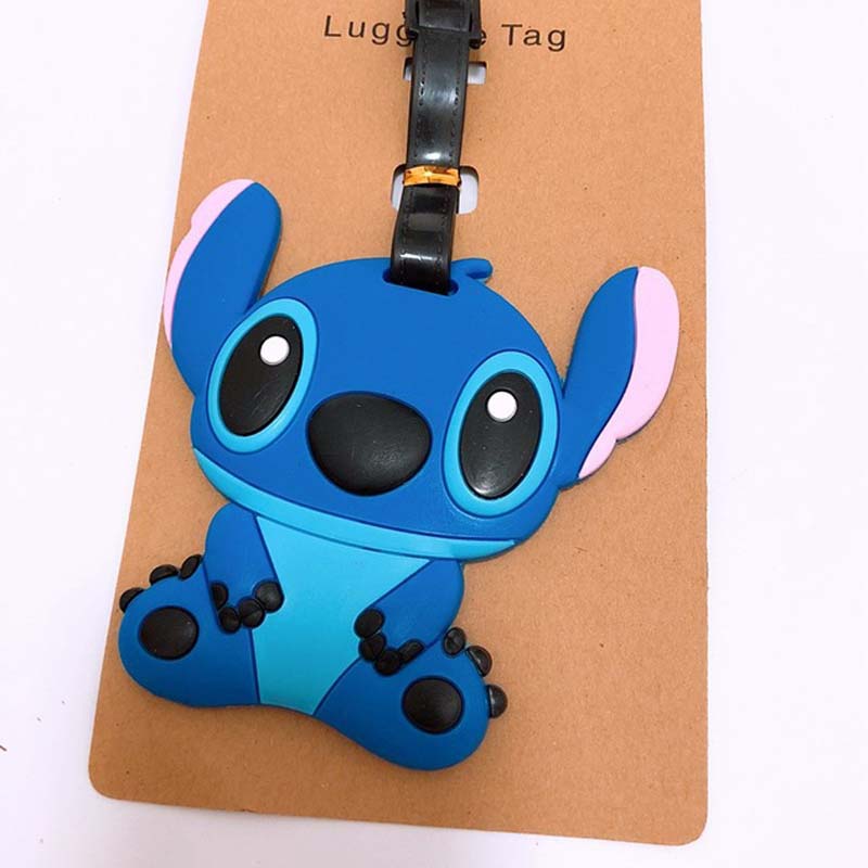 Disney Lilo Stitch Pink Travel Accessories Luggage Tag Suitcase Fashion Style Silicon Portable Travel Label ID.jpg 640x640
