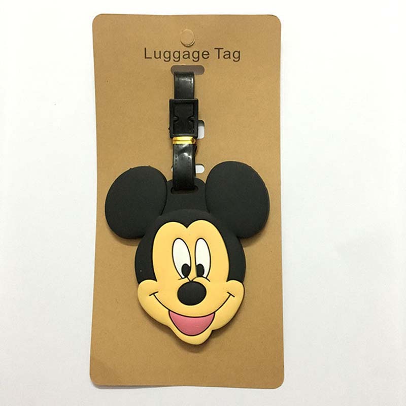 Disney Travel Accessories Christmas Mickey Luggage Tag Suitcase Fashion Style Silicon Portable Travel Label ID Addres.jpg 640x640 (1)
