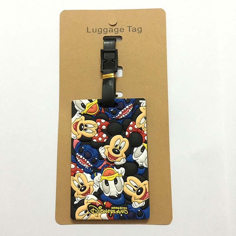 Disney Travel Accessories Christmas Mickey Luggage Tag Suitcase Fashion Style Silicon Portable Travel Label ID Addres.jpg 640x640 (2)